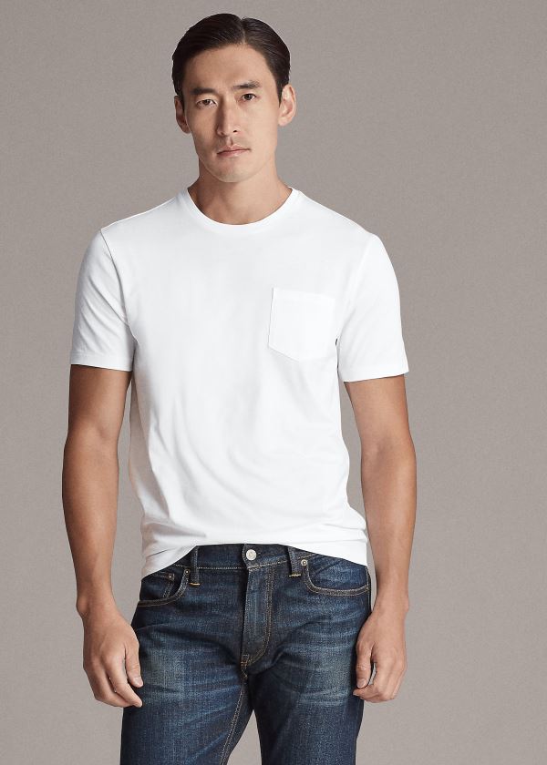 Men's Ralph Lauren Relaxed Fit Pocket T Shirts | 480519GIU